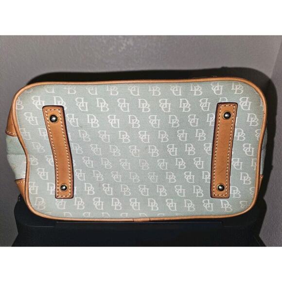 Dooney Bourke Charlie Satchel Canvas Crossbody Handbag Signature Logo Purse - Picture 9 of 16